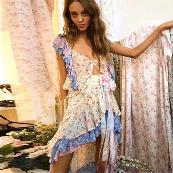 Tiered Floral Maxi Skirt - Picture 4 of 6